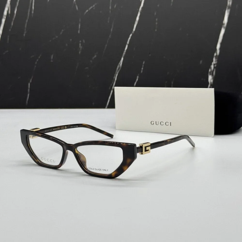 NEW GUCCI EYEGLASSES GG1683O 003 WOMEN HAVANA EYEWEAR GUCCI